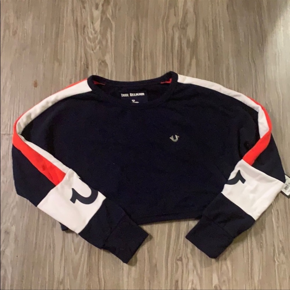 True Religion colorblock sweater
